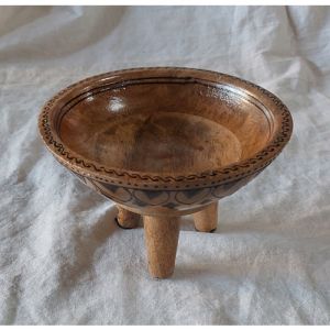 Wooden Painted Bowl