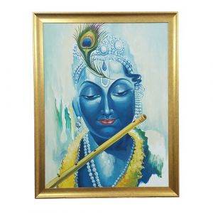 Lord Krishna in his Eternal Form Kishangarh Painting