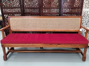 Traditional Cane Bench