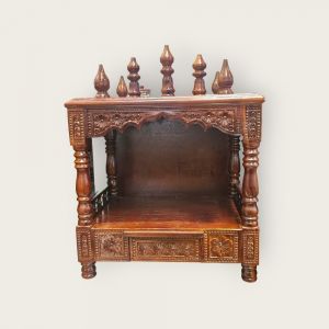 Wooden Mandir (Small) (Assorted Finishes)