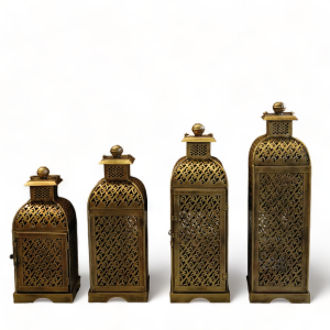 Square Base Tall Lantern (Assorted Sizes)