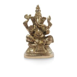 Brass Ganesha Curved Base
