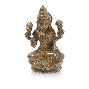 Brass Laxmi Round Base (Assorted Sizes)