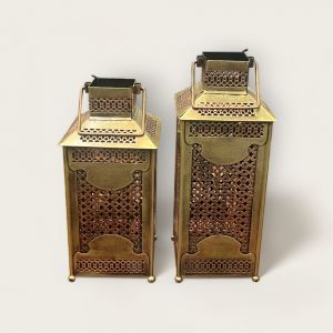Copper and Gold Finish Lantern (Assorted Sizes)