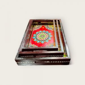 Hand Painted Wooden Tray (Assorted Sizes)