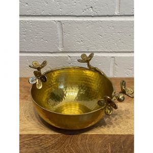 Brass Flower Bowl