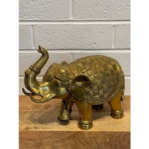 5" Brass Elephant with Bell