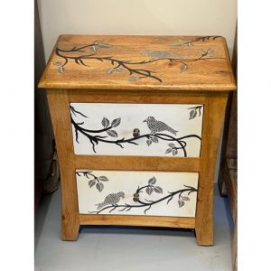 Painted Bird Cabinet