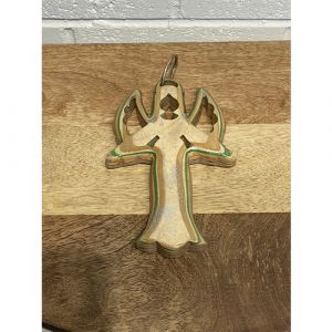 Paper-Birch Wood Angel Ornament