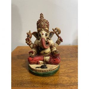 6" Resin Ganesha with Crown