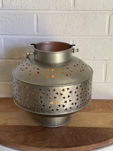 Silver Traditional Round Lantern