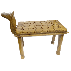 Camel Art Wood Bench
