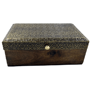 Handmade Wooden Box With Round Knob