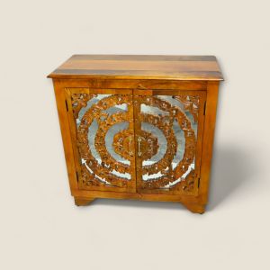 Wooden Carving Cabinet (Assorted Colours)