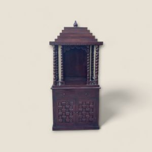 Weaved Design Wooden Temple (Assorted Colours)