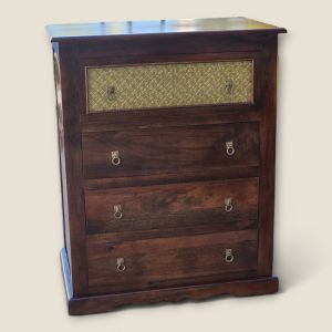 Brass Fitted Chest of Drawers