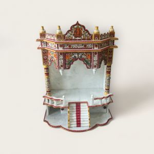 Painted Marble Temple with Ladder