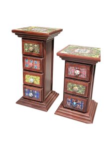 Tile Fitted Pillar Drawers