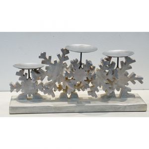 Snowflake 3 Candle Holder