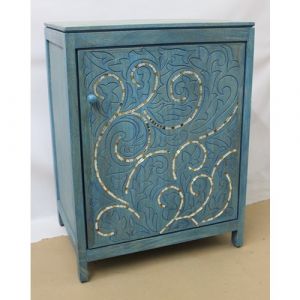 Blue Mosaic Cabinet