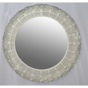White Lace Mirror