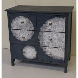 Grey Cabinet 6 Drawer