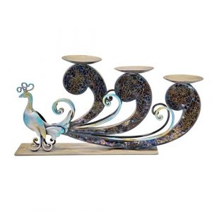 Peacock 3 Candle
