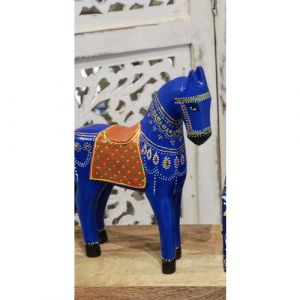 Wooden Blue Horse