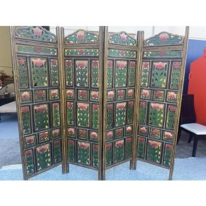 Hand Painted 4 Panel Partition