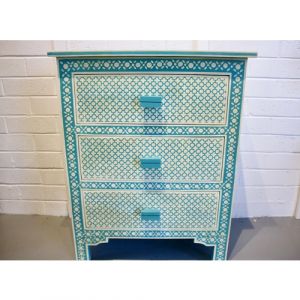 3 Drawer Blue Cabinet