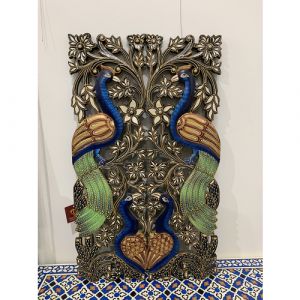 Carved Peacock Wall Piece