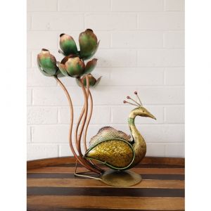 Peacock Flower Candle Holder