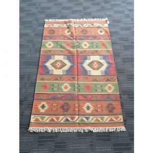 Handmade Wool Durrie (188cm x 119.5cm)