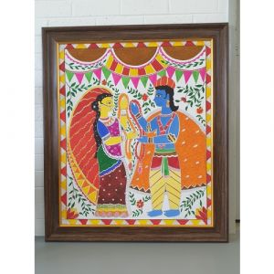Raam Sita Vivaah Madhubani Painting 