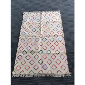 Handmade Wool Durrie (184cm x 123cm)