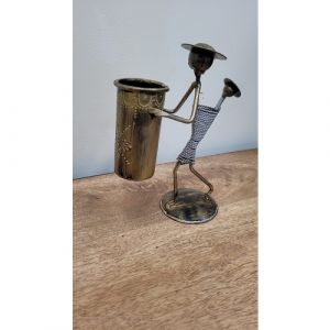 Iron Mother Child Pen Stand