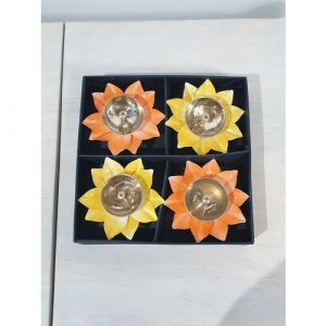 Flower Diyas (Set of 4)