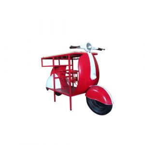 Scooter with Long Seat (Red)