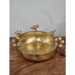 25cm Brass Flower Urli