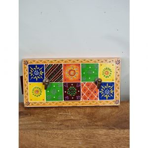 Wooden Hand Painted Key Holders (Assorted Colours)