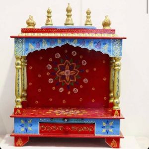 Hand Painted Temple (Red)