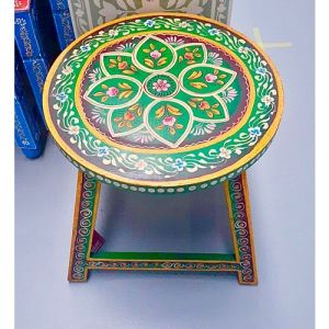 Hand-painted Stool (Green)