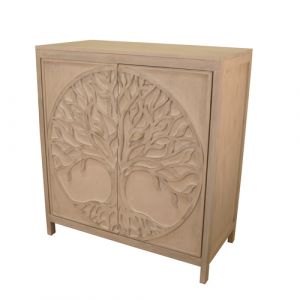 Wooden Tree of Life Cabinet