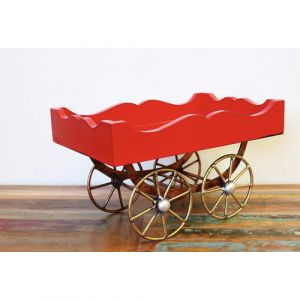 Wooden Red Cart