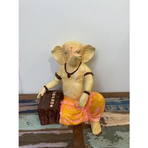 Sitting Musical Ganesha