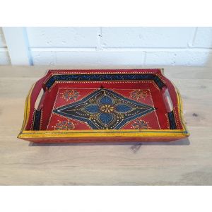 Small Hand Painted Tray (Assorted colours)