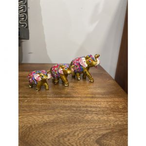 Elephant Family (Set of 3, Assorted Colours)