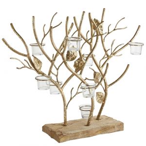 The Tree of Life With Glass Candle Holders