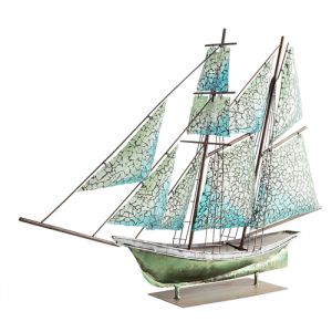 Iron & Acrylic Boat Decor