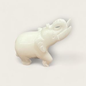 White Marble Animal (Assorted Animals)-Elephant